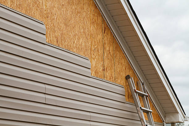 Professional Siding Repair technician working in Mayport, PA